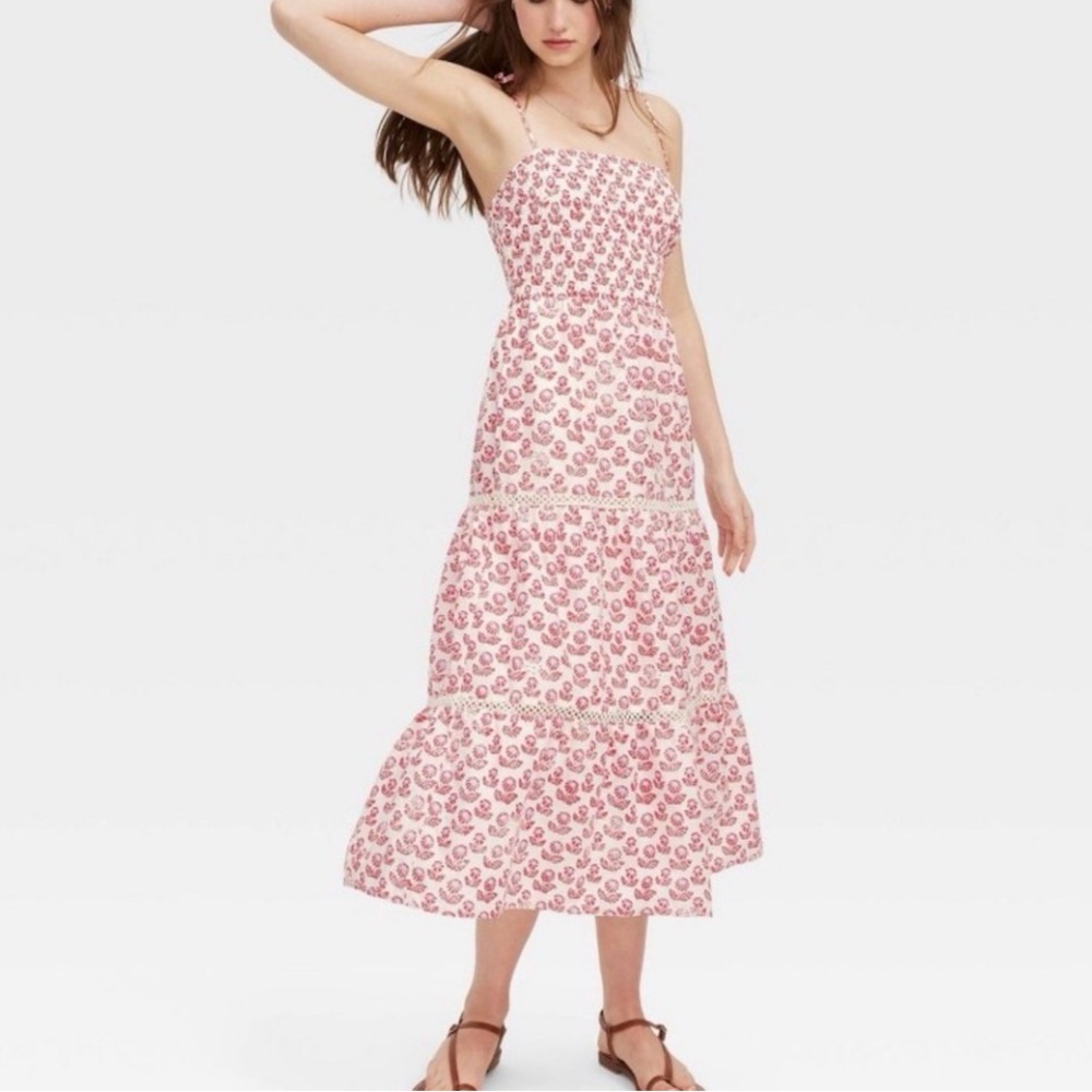 NWT Roller Rabbit x Target Floral Tie-Sholder Maxi Dress
